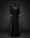 TRAJE ADORNADO NEGRO-PLATA